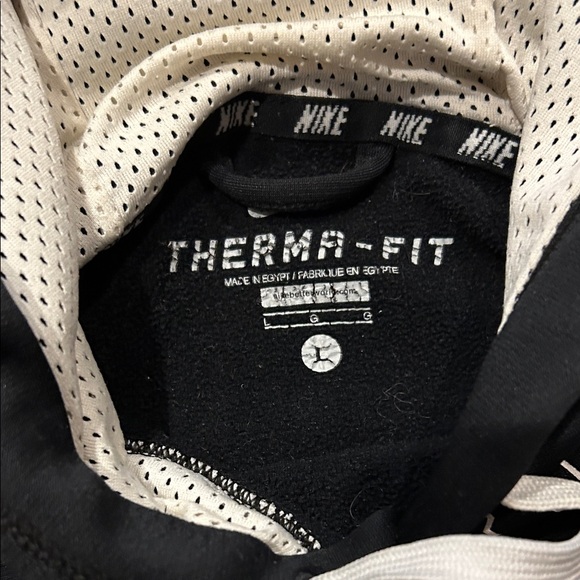 Nike Sporty Gorpcore Black and White Graphic Hoodie Men’s Large - Picture 2 of 6